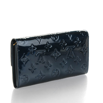 Louis Vuitton Vernis Sarah Wallet Blue Nuit 3 of 7