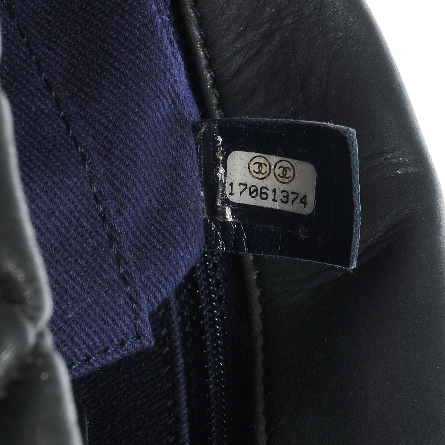 Iridescent Calfskin New Bubble Large Flap Dark Gray