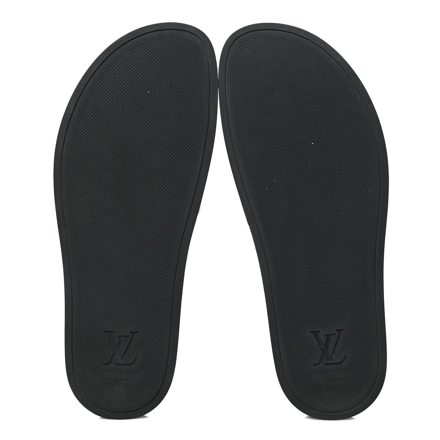 Rubber Monogram Mens Waterfront Mules 8.5 Macassar