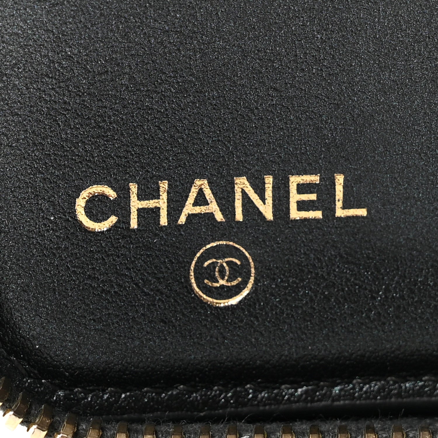 Chanel Iridescent Caviar Quilted Large Zip Around Organizer Wallet Black 6 of 12