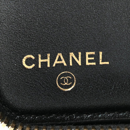 Chanel Iridescent Caviar Quilted Large Zip Around Organizer Wallet Black 6 of 12