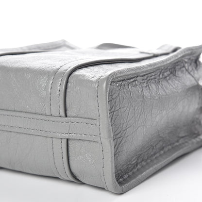 Balenciaga Agneau XXS Bazar Shopper Tote Gris Haussmannien 10 of 18