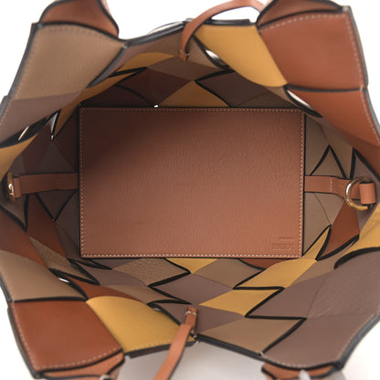 Loewe Calfskin Small Woven Basket Surplus Bag Hazelnut Camel 5 of 9