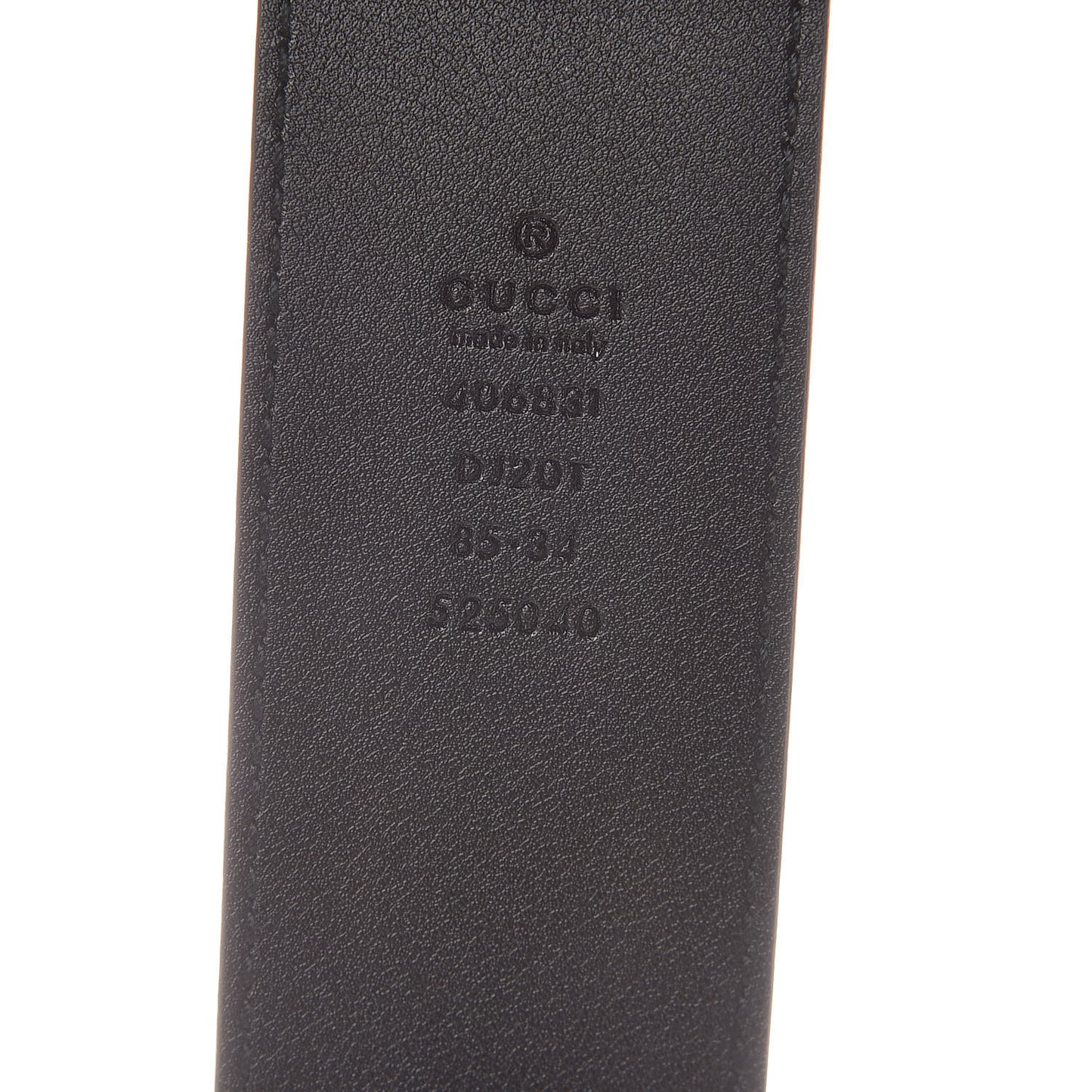 Textured Calfskin Double G 40mm Belt 85 34 Black