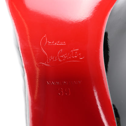 Christian Louboutin Patent Calfskin So Sab 85 Pumps 39 Black 6 of 8