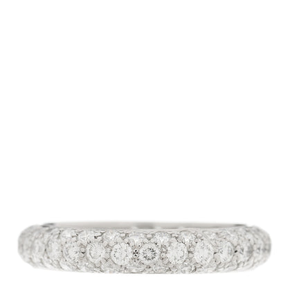 Tiffany Platinum Diamond Etoile Three-Row Band Ring 54 7 3 of 5