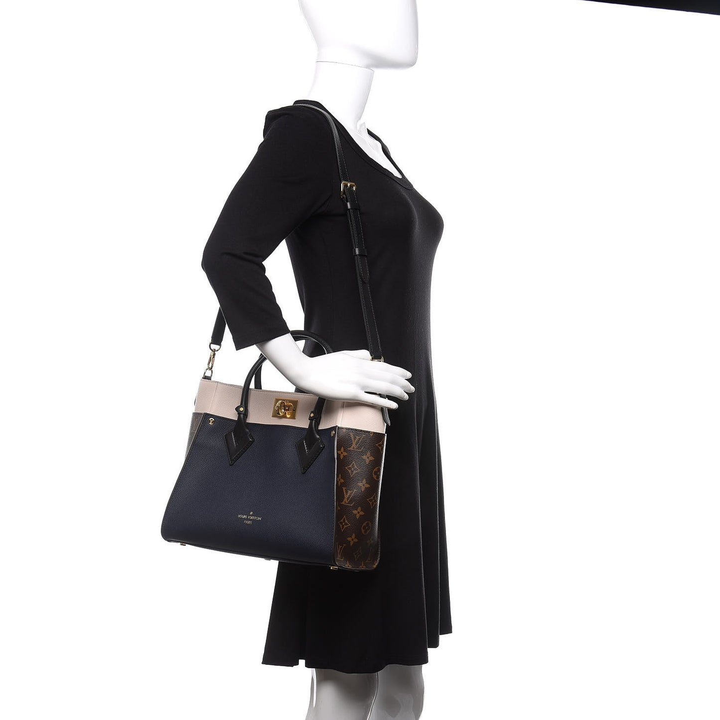 Calfskin Monogram On My Side Marine