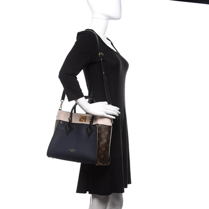 Louis Vuitton Calfskin Monogram On My Side Marine 2 of 10