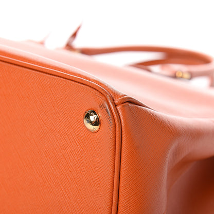 Prada Saffiano Large Galleria Double Zip Tote Papaya 8 of 11