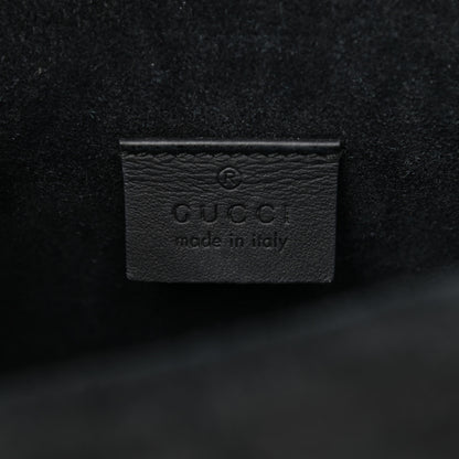 Gucci GG Supreme Monogram Suede Crystal Small Dionysus Shoulder Bag Beige Ebony Black 6 of 10