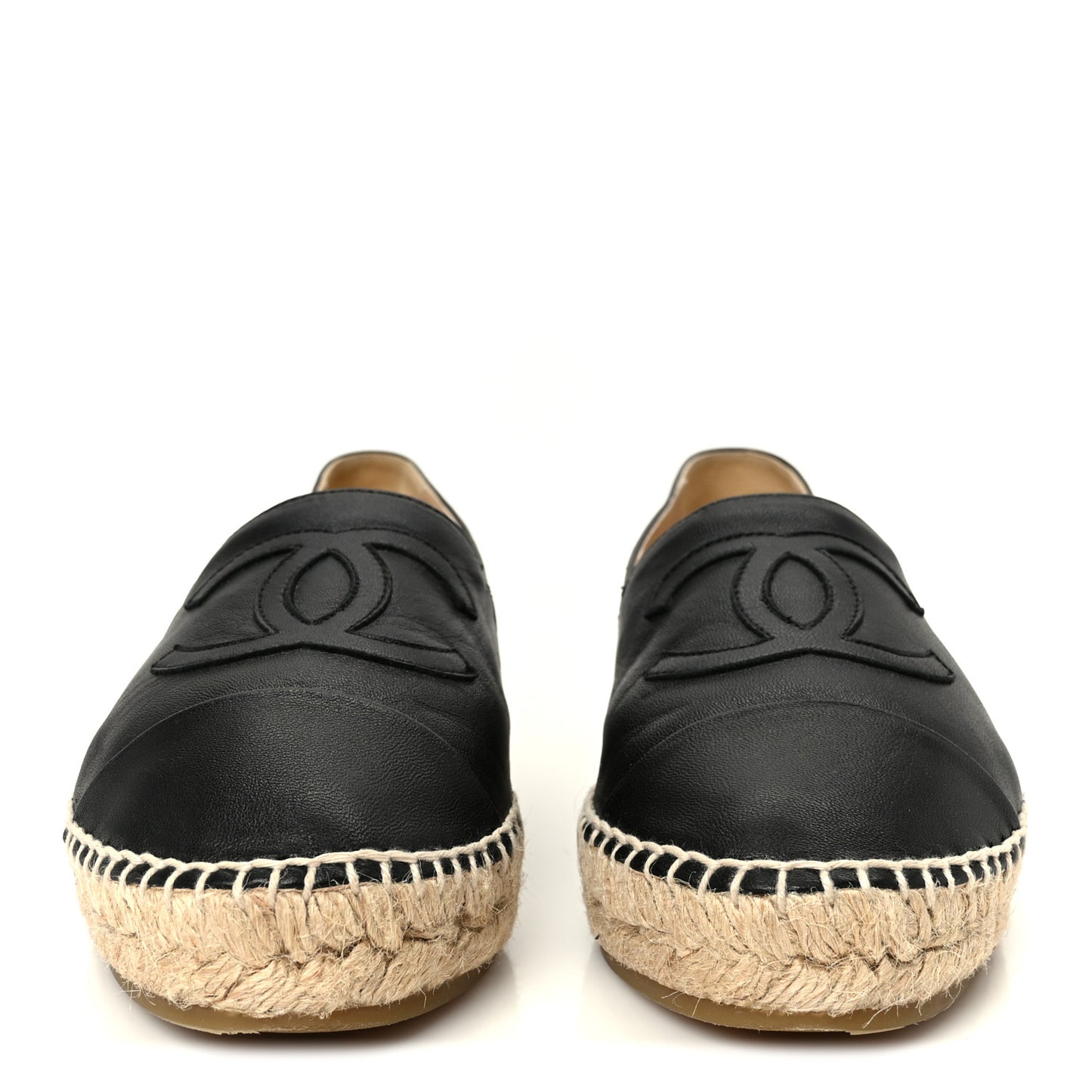 Lambskin CC Espadrilles 38 Black