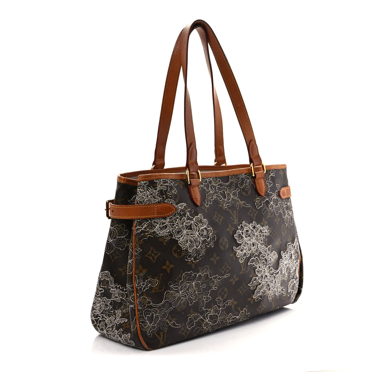 Louis Vuitton Monogram Dentelle Batignolles Horizontal Silver 3 of 16