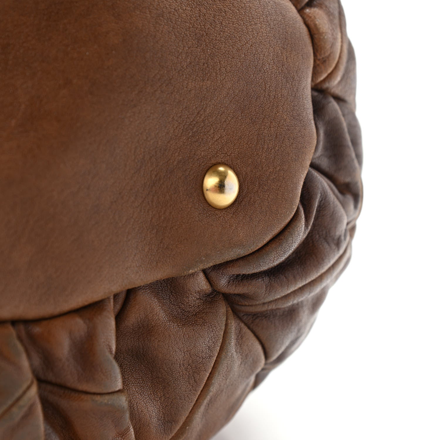 Miu Miu Nappa Large Patchwork Tote Brown 14 of 23