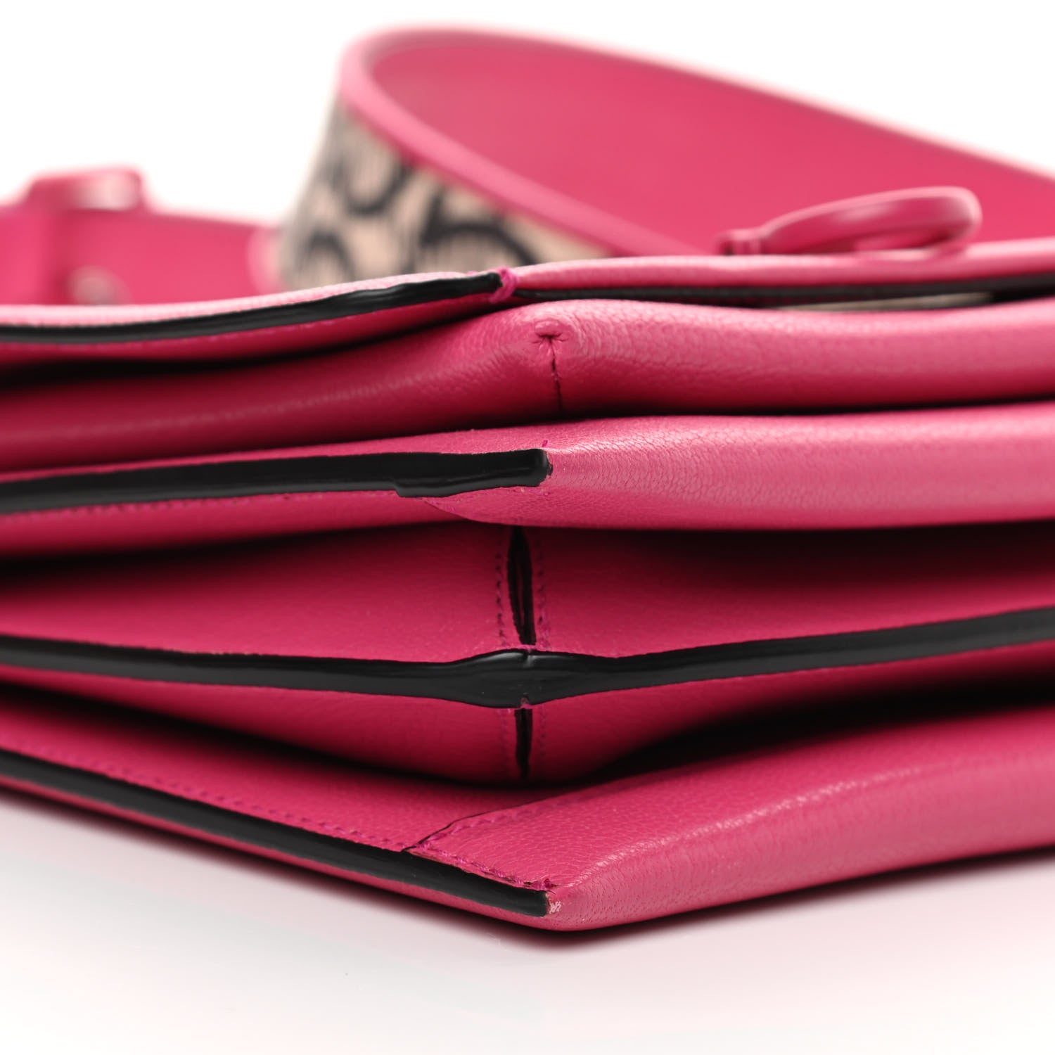 Salvatore Ferragamo Goatskin Gancini Crossbody Bag Fuxia 9 of 14