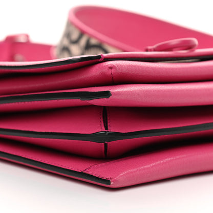 Salvatore Ferragamo Goatskin Gancini Crossbody Bag Fuxia 9 of 14