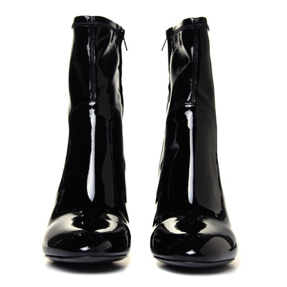 Louis Vuitton Patent Silhouette Ankle Boots 38 Black 7 of 12