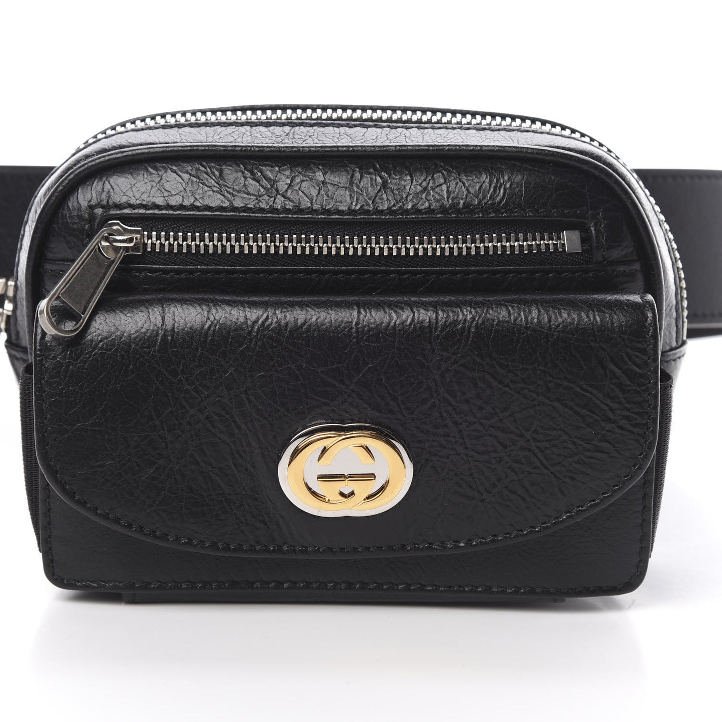 Fluffy Calfskin Mini Morpheus Belt Bag 90 36 Black