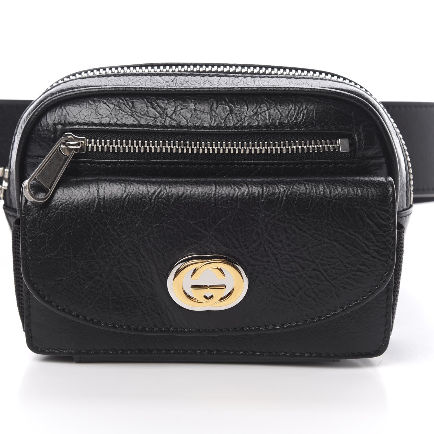 Gucci Fluffy Calfskin Mini Morpheus Belt Bag 90 36 Black 8 of 12