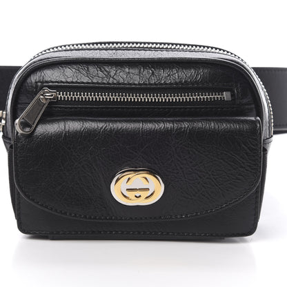 Gucci Fluffy Calfskin Mini Morpheus Belt Bag 90 36 Black 8 of 12