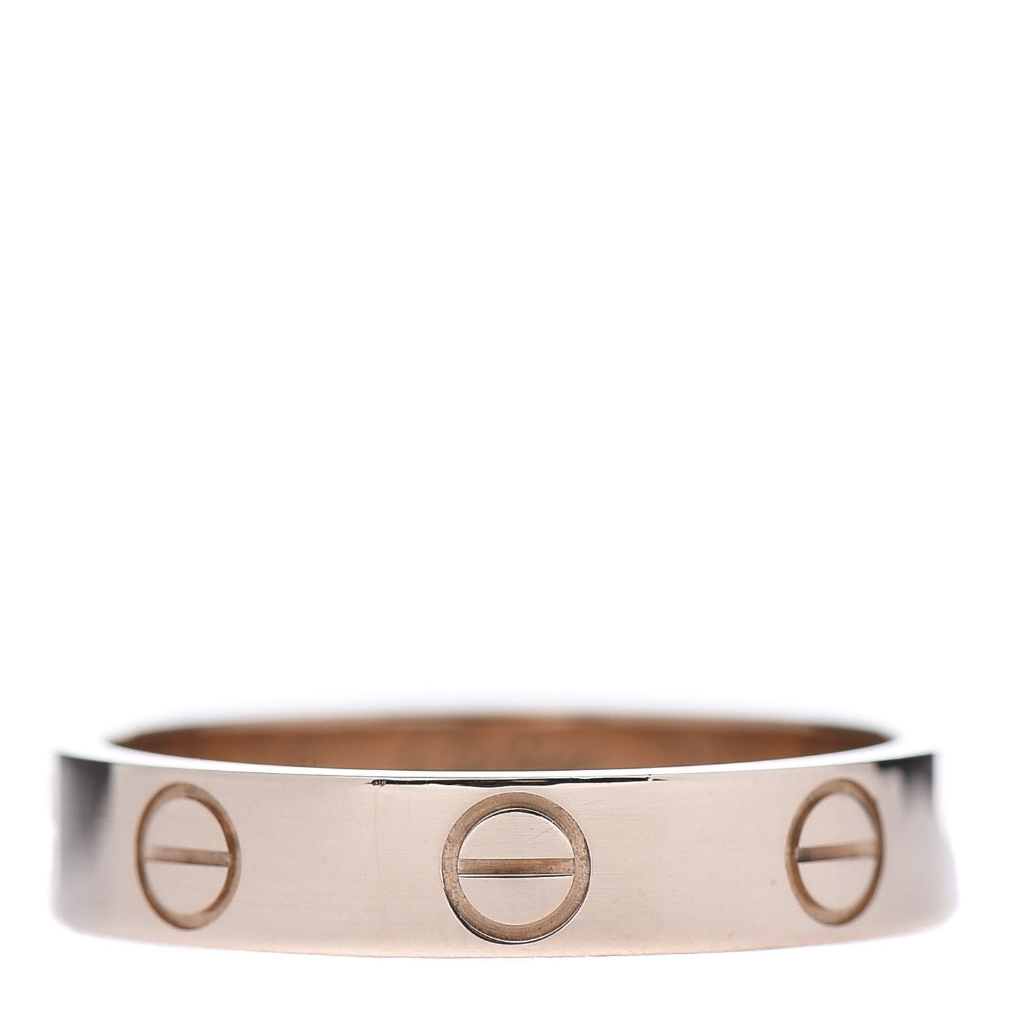 18K Pink Gold 3.5mm LOVE Wedding Band Ring 50 5.25