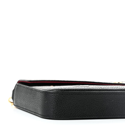 Louis Vuitton Empreinte Monogram Giant Felicie Pochette Black Beige 9 of 10