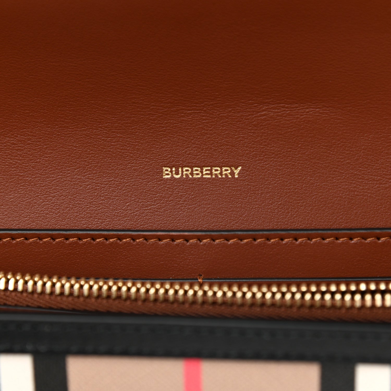Burberry E-Canvas Icon Stripe Hannah Wallet With Detachable Strap Archive Beige 6 of 8