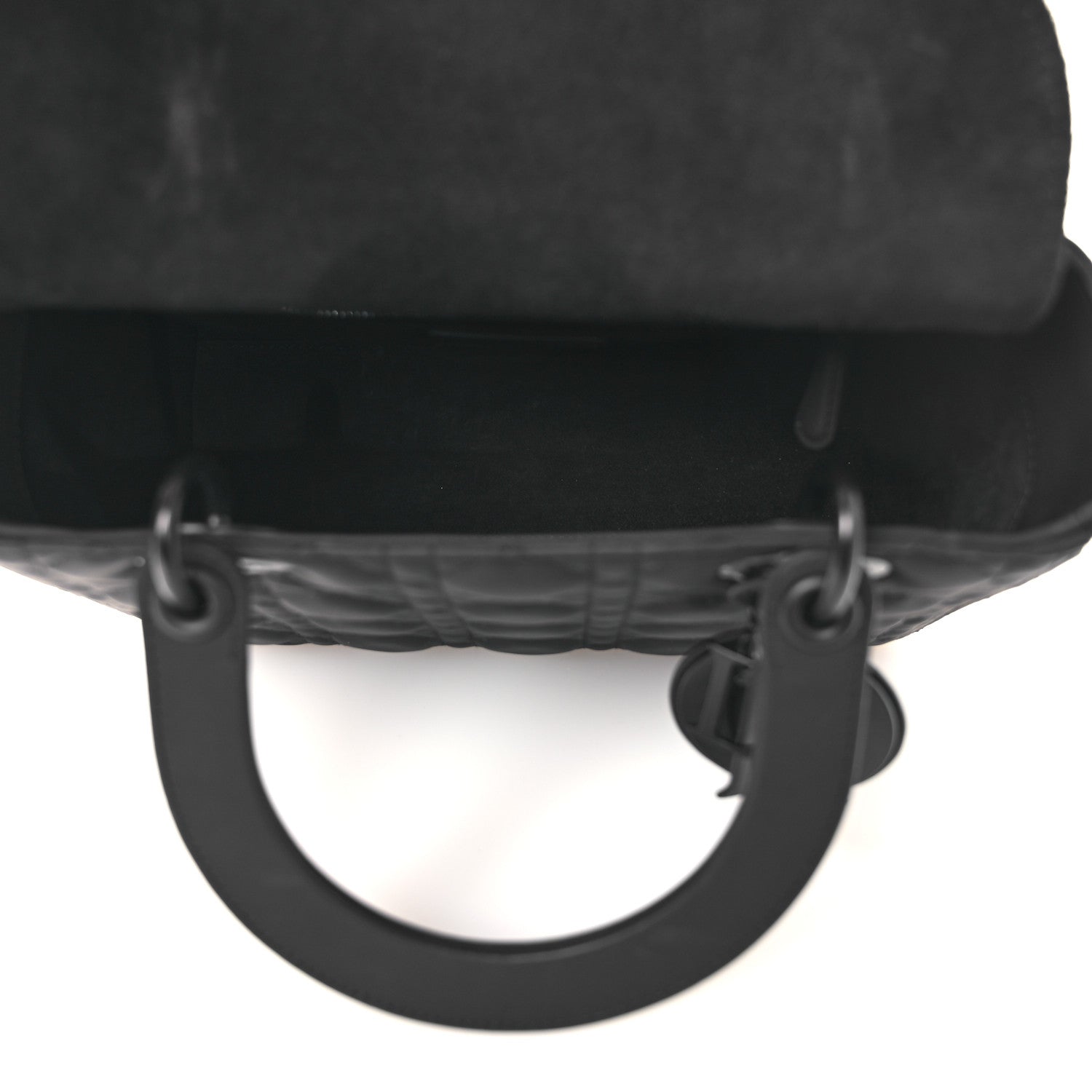 Christian Dior Ultra Matte Calfskin Cannage Medium Lady Dior Black 5 of 11