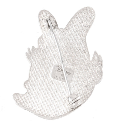 Gucci X DISNEY Sterling Silver Enamel Daisy Duck Brooch 6 of 10