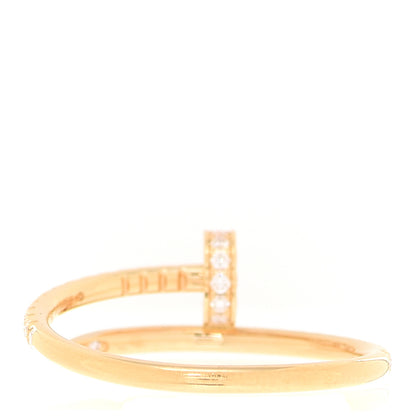 Cartier 18K Yellow Gold Diamond Juste Un Clou Paved Ring 58 8.5 3 of 5