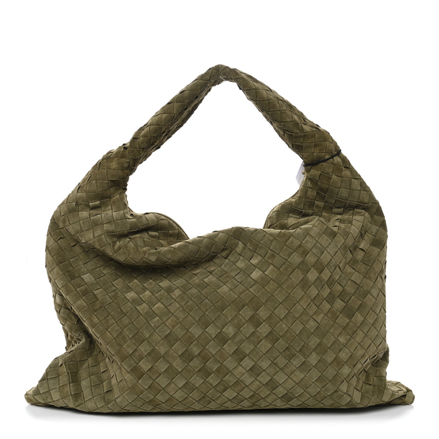 Bottega Veneta Suede Intrecciato Large Hop Mud 1 of 9