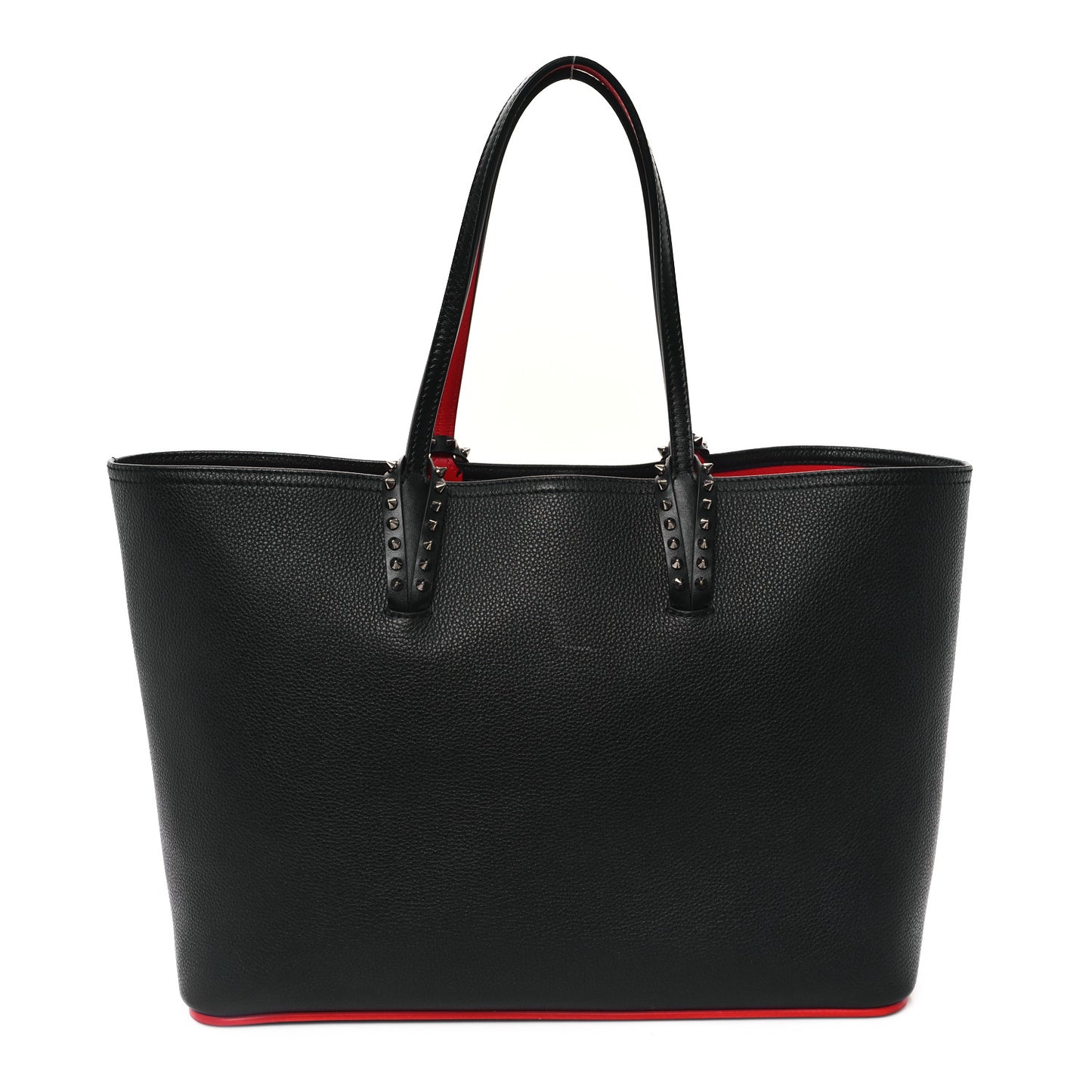 Calfskin Spikes East West Cabata Tote Black