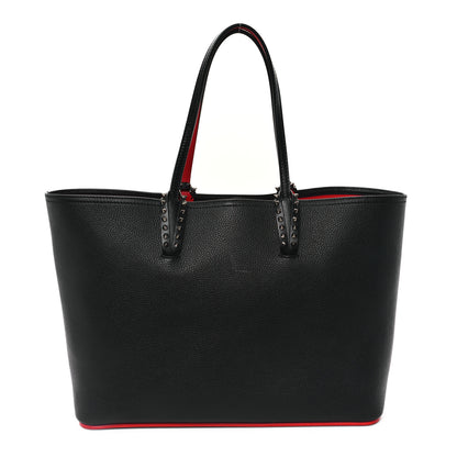 Christian Louboutin Calfskin Spikes East West Cabata Tote Black 1 of 11
