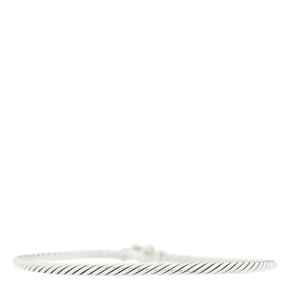 David Yurman Sterling Silver 18K Yellow Gold 3mm Cable Collectibles Heart Bracelet 2 of 3