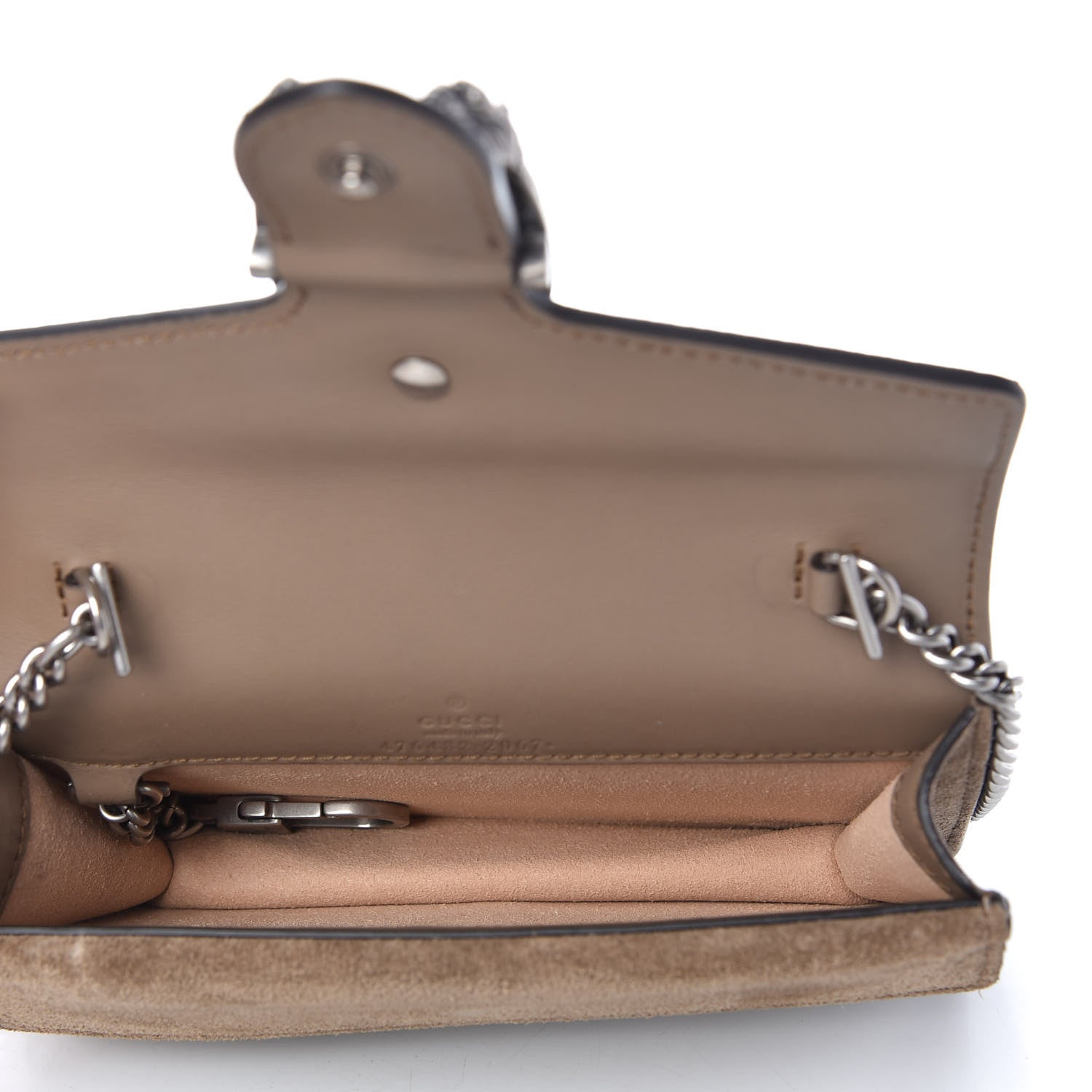 Gucci GG Supreme Monogram Super Mini Dionysus Shoulder Bag Taupe 5 of 10