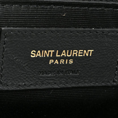 Saint Laurent Lambskin Quilted Maxi Icare Shopping Tote Black 8 of 12