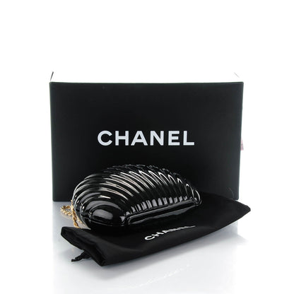 Chanel Vinyl Saint Tropez Evening Clutch Black 4 of 7