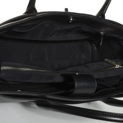 Chanel Calfskin Cerf Executive Shopper Tote Black 5 of 7