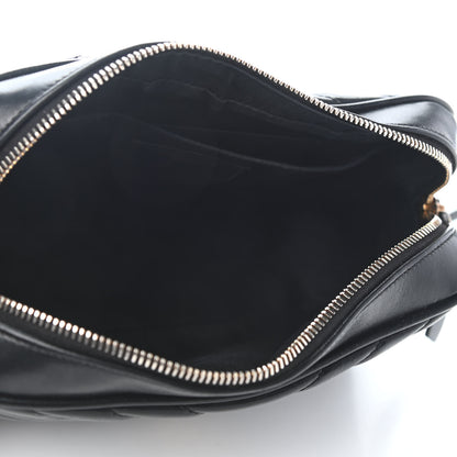 Saint Laurent Calfskin Matelasse Monogram Lou Camera Bag Black 5 of 9