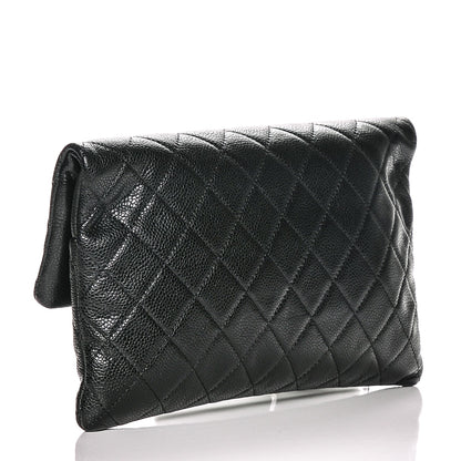 Chanel Caviar Quilted CC Beauty Clutch Black 3 of 7