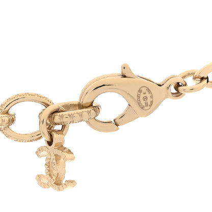 Chanel Lambskin Pearl CC Long Chain Necklace Black Gold 4 of 5