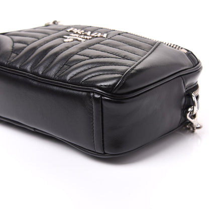 Prada Soft Calfskin Impunture Diagramme Belt Bag Black 6 of 8
