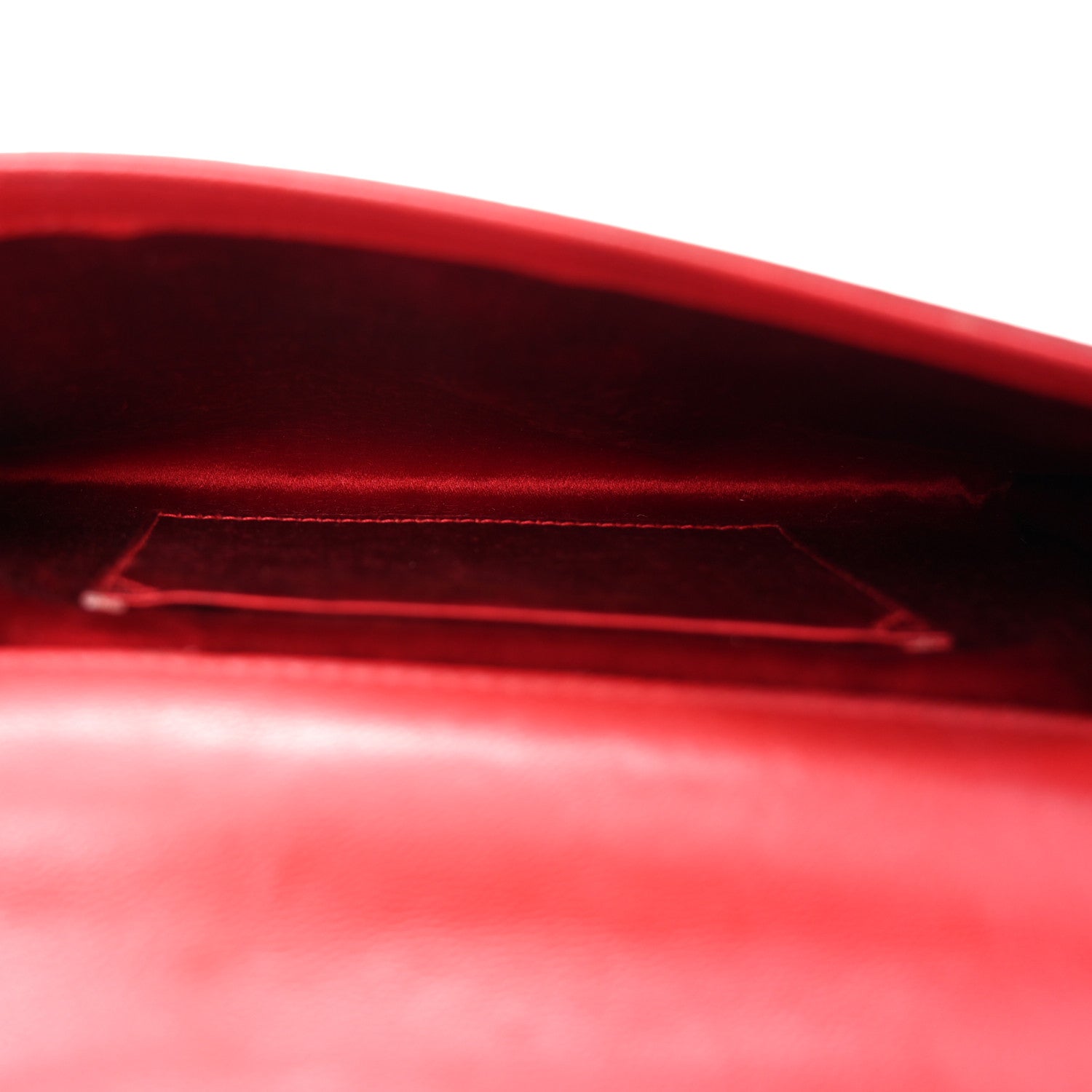 Saint Laurent Textured Calfskin Monogram Small Belle De Jour Clutch Red 5 of 6