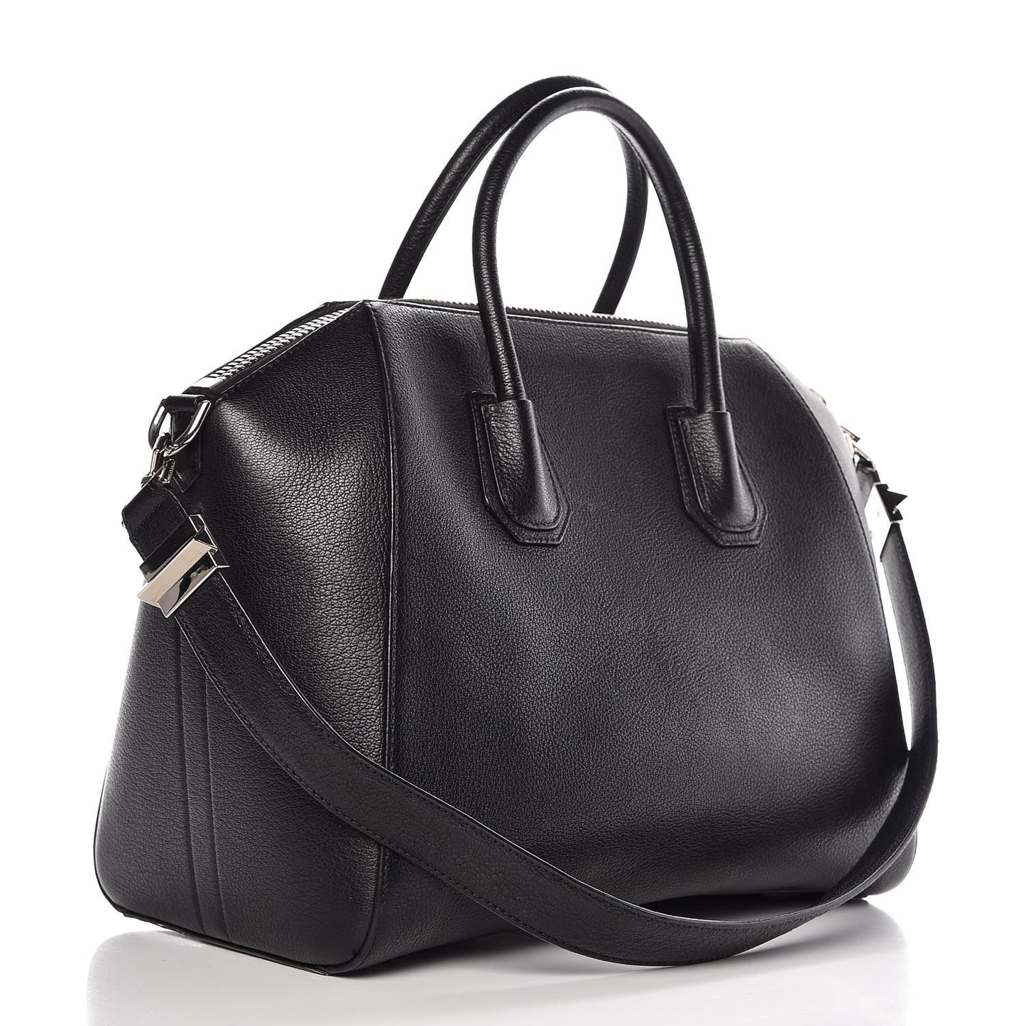 Sugar Goatskin Medium Antigona Black