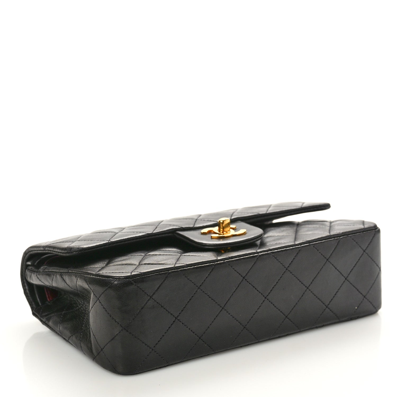 Chanel Lambskin Quilted Small Double Flap Black 4 of 11
