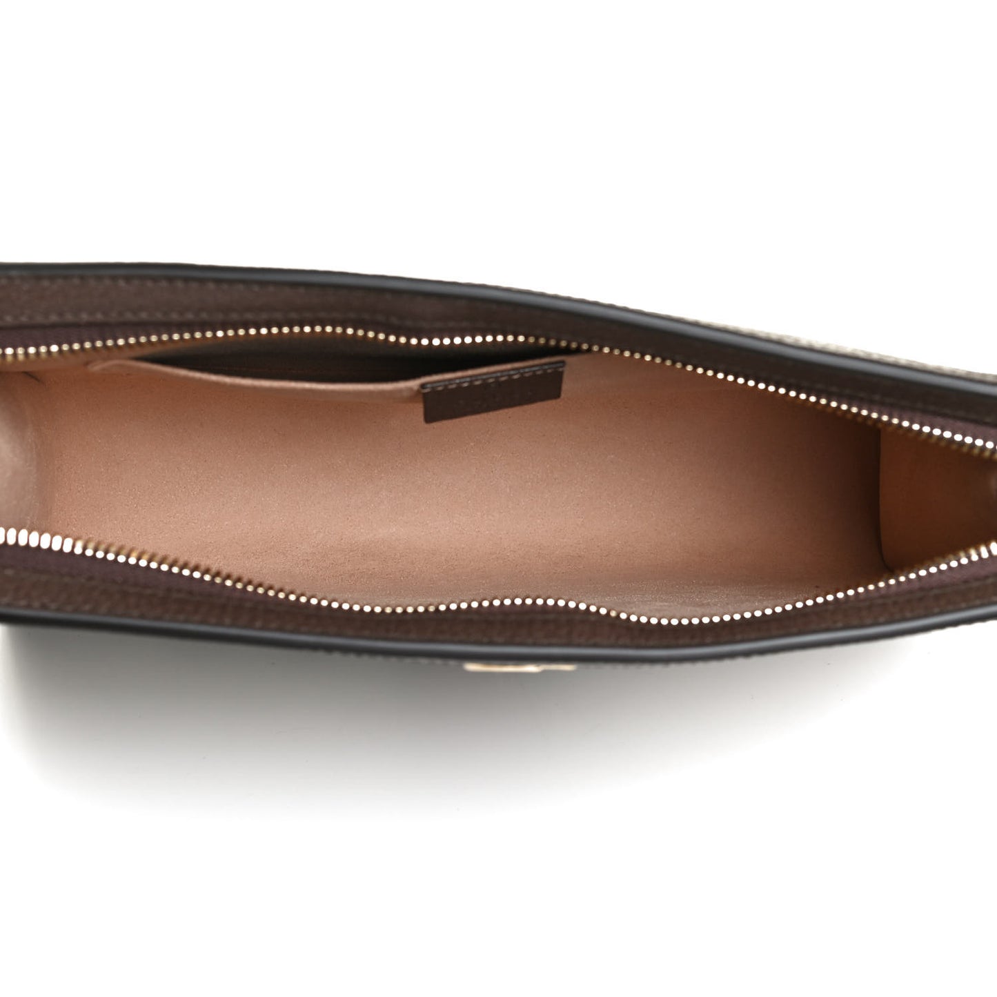 GG Supreme Monogram Web Ophidia Pouch Brown