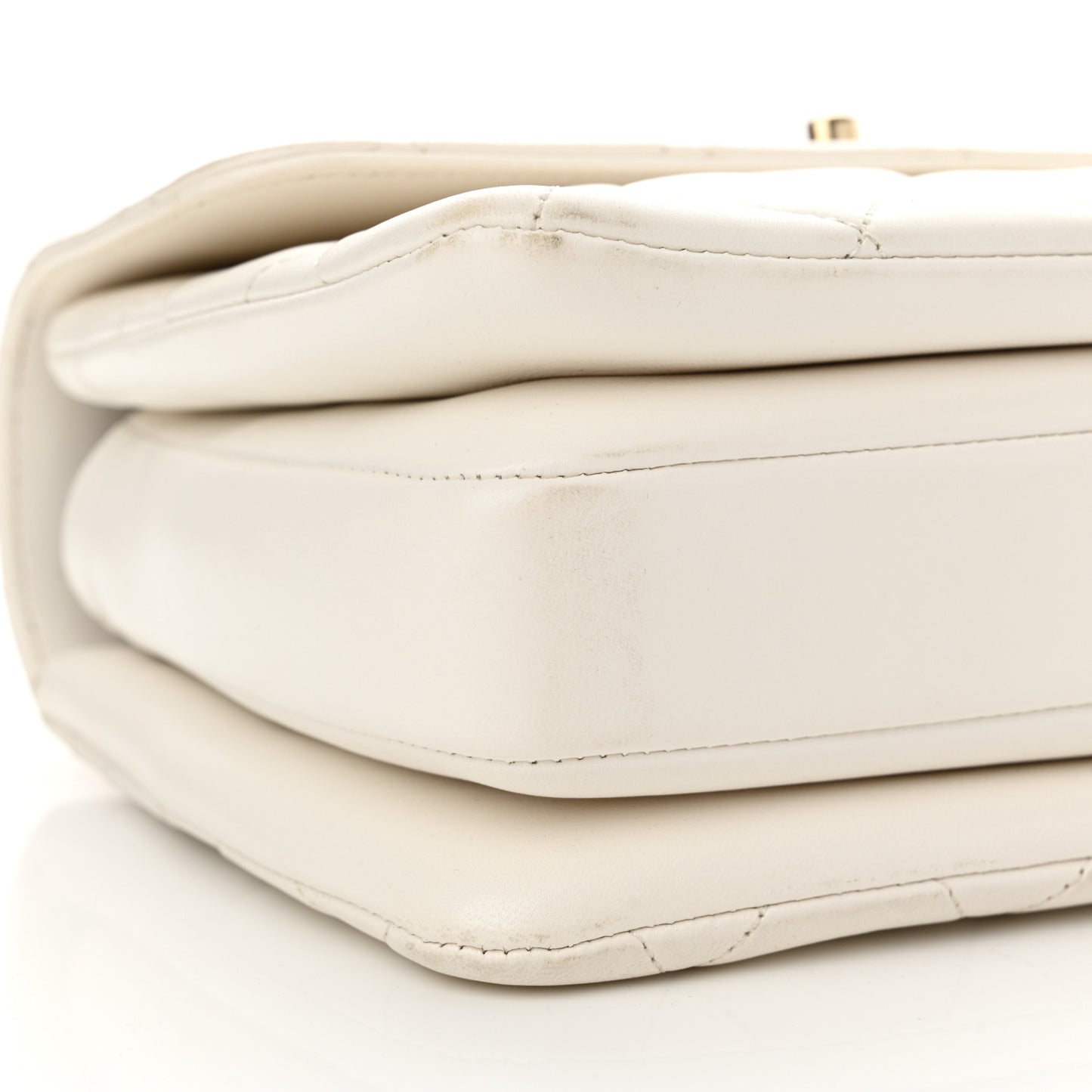 Lambskin Quilted Small Trendy CC Dual Handle Flap Bag White
