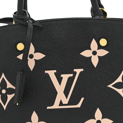 Louis Vuitton Empreinte Monogram Giant Montaigne BB Black Beige 7 of 9