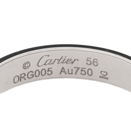 Cartier 18K White Gold 3.5mm LOVE Wedding Band Ring 56 7.5 4 of 5