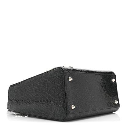 Christian Dior Ceramic Effect Deerskin Jeweled Swan Lady Dior Black 9 of 10