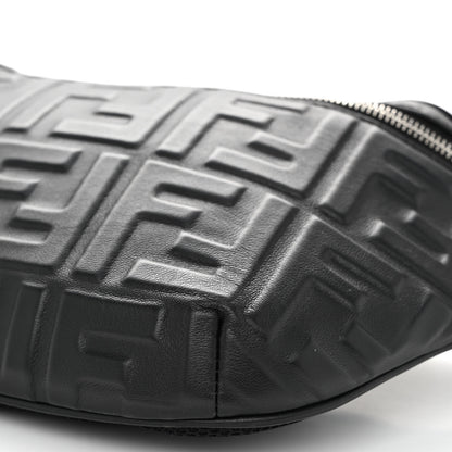 Fendi Nappa FF 1974 Embossed Belt Bag Black 9 of 9